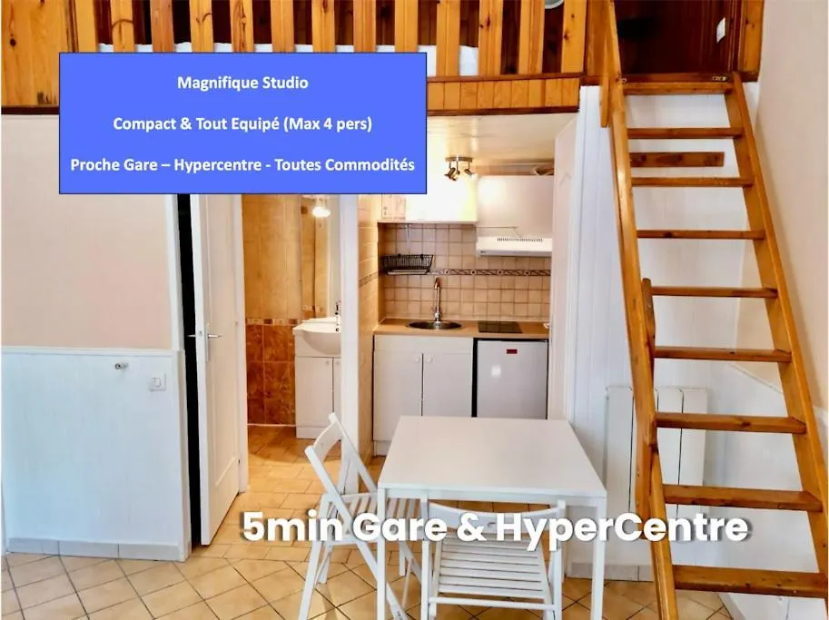Apartment Sublime Studio - Centre & Tout Equipe Grenoble